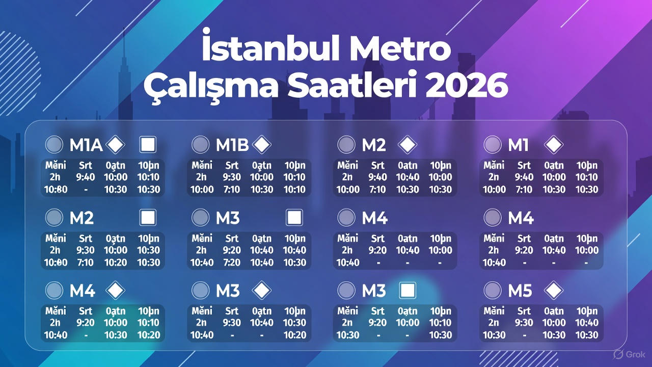 istanbul metro calisma saatleri 2026